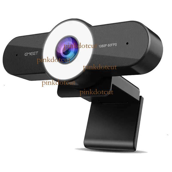 Webcam 1080P 60FPS Streaming Autofocus HD Camera with Three Level Light EMEET C970L PC Web Cam for Computer/Desktop/Laptop 240104