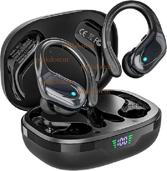 Wireless Earbuds, Sports Bluetooth Headphones, 80Hrs Playtime Ear Buds with LED Power Display, Noise Canceling Headset, IPX7 Waterproof Earphone