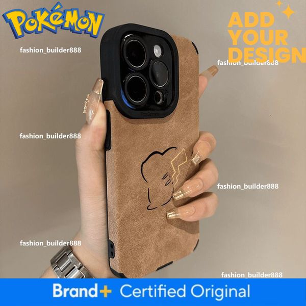Instagram-Famous Suede Yellow-Tailed Pikachu Dreamy Iphone 15 Couple Phone Case 14 Pro Max Premium 13/12/1
