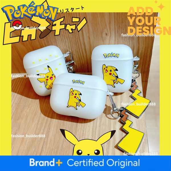 Pokemon Earphone Case Matte Pikachu Case Suitable For Airpods 1/2/3 And Apple Pro2 Earphones, Creative Painted Soft Shell Hot Sell