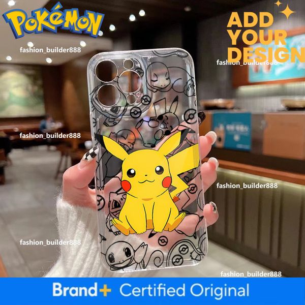 Cartoon Pokemon 16Pro Cute Pikachu 13Promax Compatible 14Pm Silicone Phone Case 11