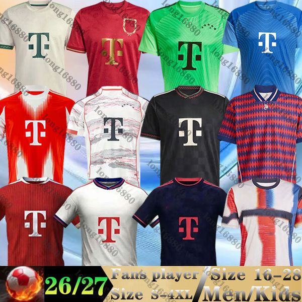 2026 2027 Bayernmunich Soccer Jerseys Kane Luis Diaz 26 27 Bayern Munich OLISE Football Shirts Kingsley Coman Musiala Kimmich men Kids Kit Oktoberfest Trikot Munich