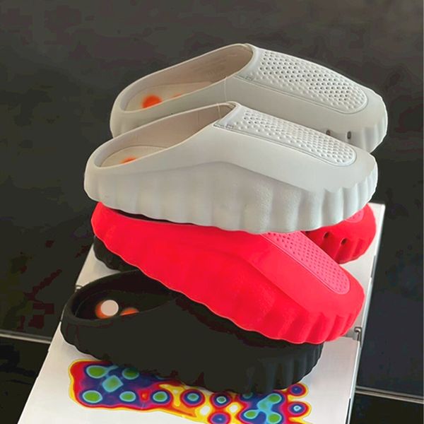 

Fashion Desginer Mind 001 Slide Slides Mind001 Slippers Soft Rubber Sandals Tech Comfortable Mules Clog Men Women Beach Shoes Black Red Bone Light Smoke Grey 1049, A4