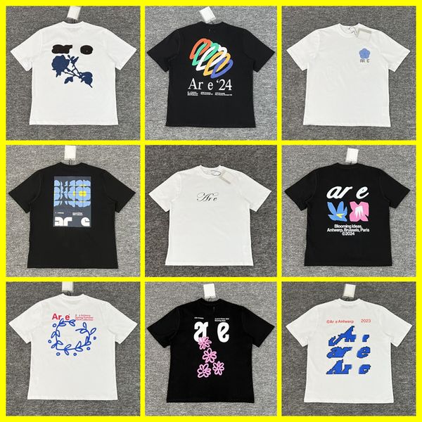 

Designer Summer T-Shirt New Style Letter Print Top Blue Rose Floral Print T-Shirt Unisex Casual Oversized Short Sleeve Sizes S-XL, A5