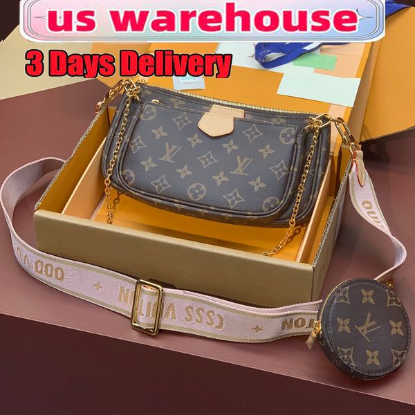 

Luxury Designer Bags High-Quality Wallets Fashion Designer Shoulder Bags Crossbody Bags Women's Metal Chain Clutch 3-in-1 Underarm Bag Premium Wallets Fashion Bags, #1