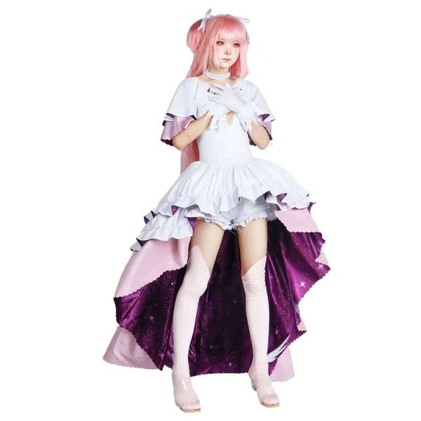 Puella Magi Magica Kaname Madoka Golden Cosplay Costume Wigs Suit Uniform Halloween Party Role Play Outfit 2026