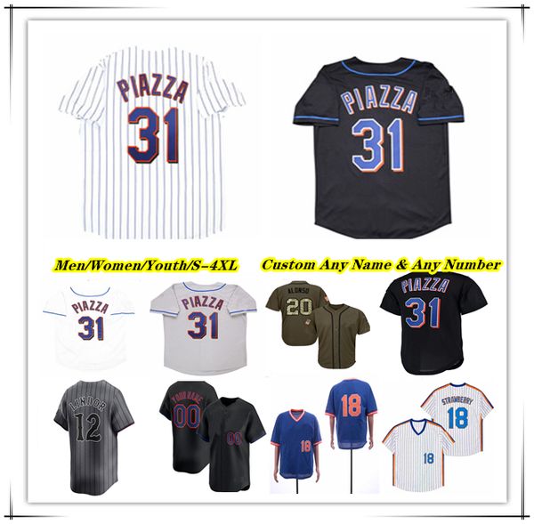 

2000 Throwback WS Baseball Jersey 31 Mike Piazza 13 Edgar Alfonzo 22 Al Leiter 24 Rickey Henderson 4 Robin Ventura 32 Mike Hampton Black White Grey Sewn Retro Shirts 4XL, Men retro white with 2000 ws patch