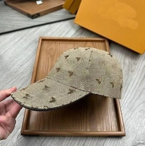 

Designer Luxury Men Canvas Baseball Caps Pink Hats High Quality Women Caps Fashion Letters Stripes Casquette Hat, #7