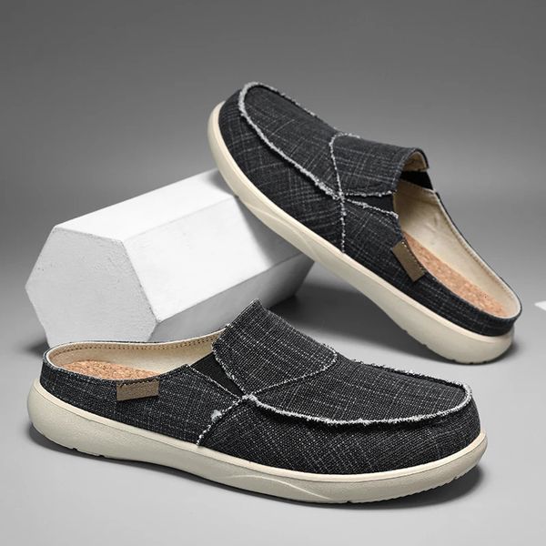 Lightweight Canvas Mules for Men