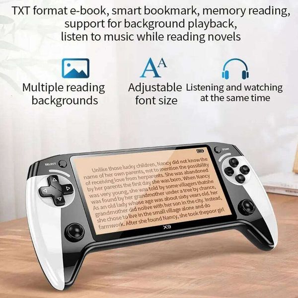 X9 Handheld Console With 3000 Games 5.5inch Screen Retro Video Game Player Built in 9 Emulators Support NES GBA GBC H260205