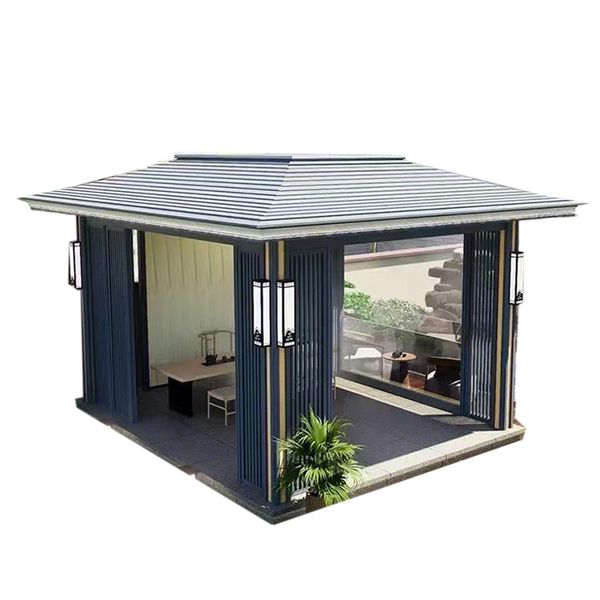 Durable Aluminum Alloy Outdoor Pergola with Water Resistance - Ideal for Gardens