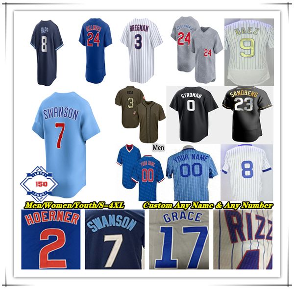 

Alex Bregman Baseball Jersey Pete Crow-Armstrong Dansby Swanson Nico Hoerner Ian Happ Seiya Suzuki Carson Kelly Michael Busch Matt Shaw Matthew Boyd Jacob Webb 4XL, Men player version white style