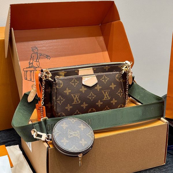 

Designer bag Luxury bag Shoulder bag Small brown handbag Neverfulltote New classic fashion retro multifunctional crossbody women's bag Pochette shoulder bag, #13 -32x29x17cm