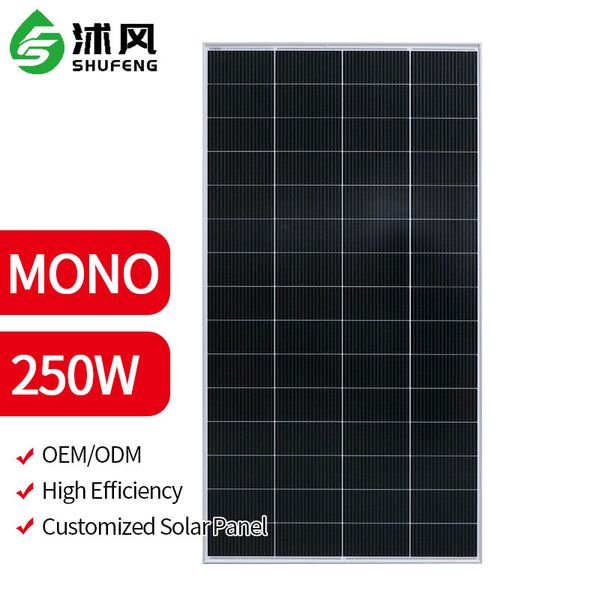 Durable 250-Watt Portable Solar Panel System for Camping & Marine Use