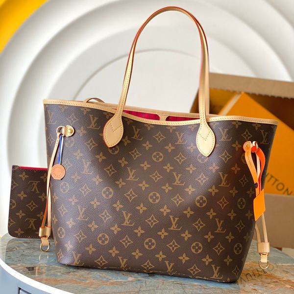 

louiss vuittionn bag designer bag shoulder bags luxury bag fashion tote leather handbag mm women bag high capacity composite shopping bag old flower brown bag M41177, L-30