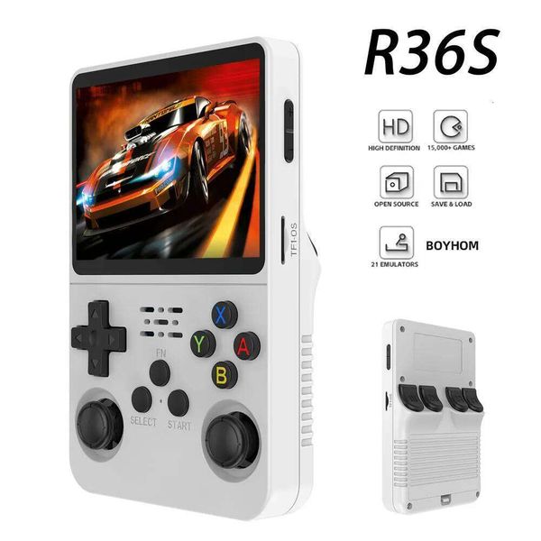 Open Source R36S Console Linux System 3.5 Inch IPS Screen Portable Pocket Video Player 64G/128G best Game gift H260205