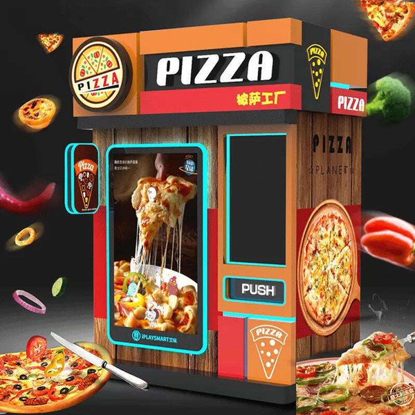 

Fresh Pizza Vending Machine with High Resolution Touchscreen Smart Order Kiosk for 24 Hour Convenience Retail and Gas Station Plazas