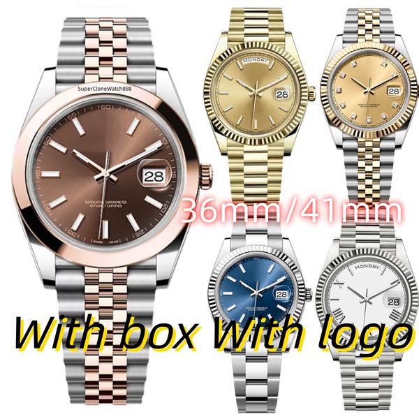 

designer watch mens watch women watches men watch super clone watch 41mm Ladies' 36mm mechanical wristwatch mens luxury automatic watch luxury best watch with box, Clear