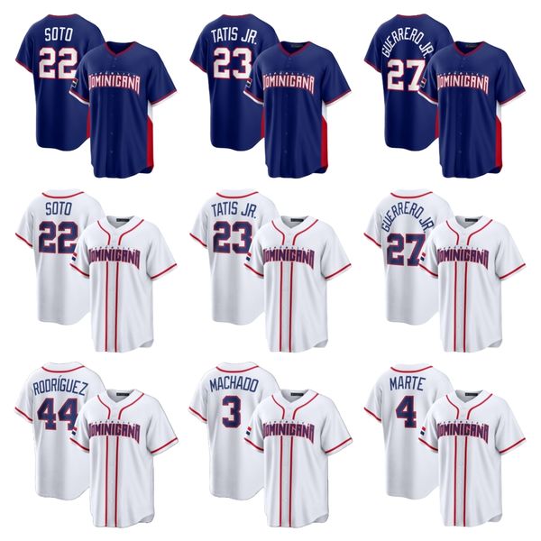 Dominican Baseball Jersey Juan Soto World Sandy Alcantara Luis Severino Austin Wells Jeremy Pena Geraldo Perdomo Johan Rojas Carlos Santana Classic Amed Rosario