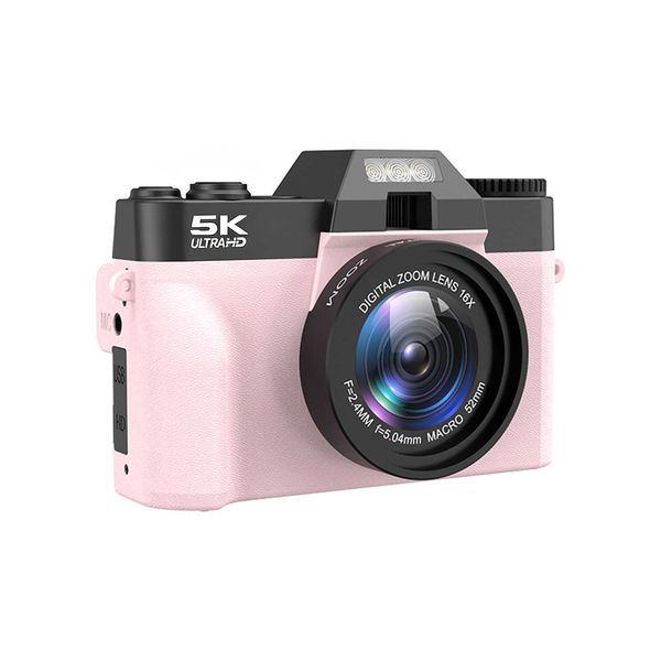 5K High-definition 75 Million Pixel Retro WIFI Digital Single-lens Mirrorless Camera With Flip Screen 16x Zoom And Image Stabilization Beauty T260210