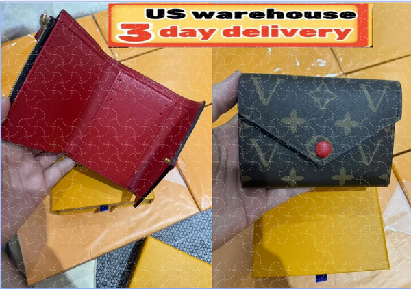 

Luxury Wallets Designer Women Wallet Purse Card Holder Embossed Letters Small Coin Purses Bags, Brown