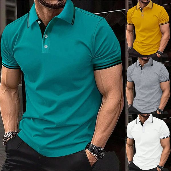 3D Digital Printed Mens Short Sleeved Polo Shirt Crossborder Selling Comfortable to Wear Summer Fashionable 260209