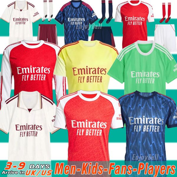 

25 26 SAKA RICE NWANERI soccer jerseys Fans Player version ODEGAARD HAVERTZ ZINCHENKO LEWIS-SKELLY football shirt Men Kids sets RICE CALAFIORI ArSeN top kit jersey, Orange