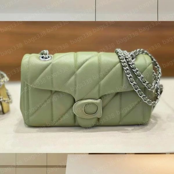 

Designer bag fashion quilted 10A high quality leather designer lady tabby fashion chain shoulder baguette women classic square peplum handbag crossbody luxury, A25