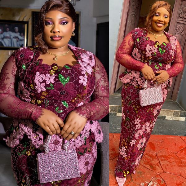 

2026 Plus Size Burgundy Sheath Mother Of Bride Dresses Floral Lace Beaded Vintage Evening Party Mama's Dress Vintage 50's Birthday Wedding Guest Groom Mother's Gowns
