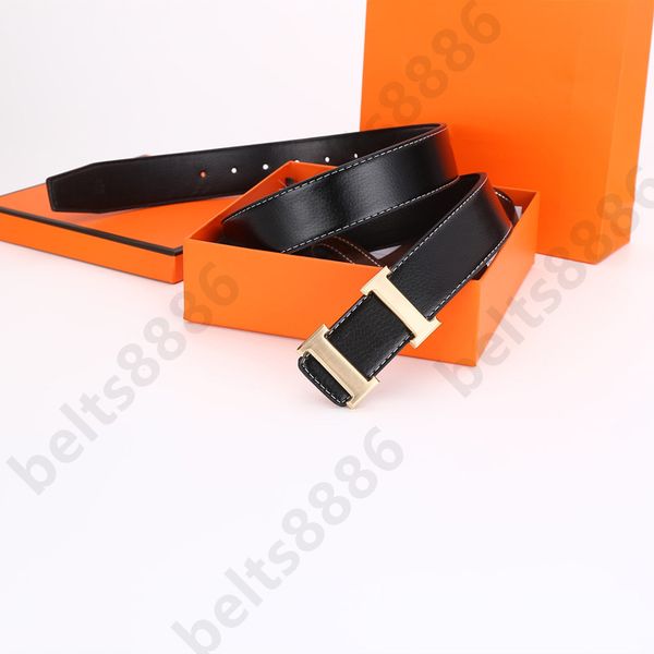 

Designer Mens Belt Luxury Belts Designer Metal Mens Belt Smooth Buckle Belts Buckle Casual Width 3.8cm Size 105-125cm, Gold buckle+blue belt