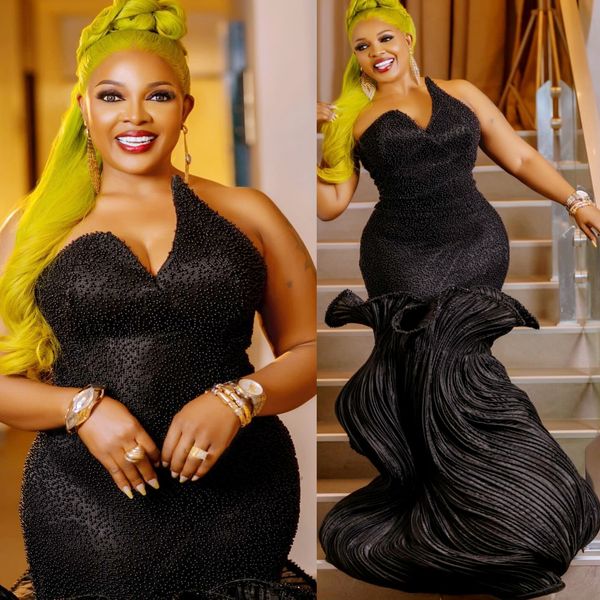 

Aso Ebi Mermaid Black Prom Dresses 2026 Stylish Sequined Sweetheart Evening Formal Party Second Birthday Engagement Gowns Dress For Special Occasions, Blue