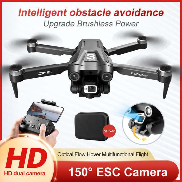 Z908max Cross-Border Camera Aerial Photography Brushless Optical Flow Obstacle Avoidance Remote Control Aircraft Foreign Trade Drone Kuhangxin