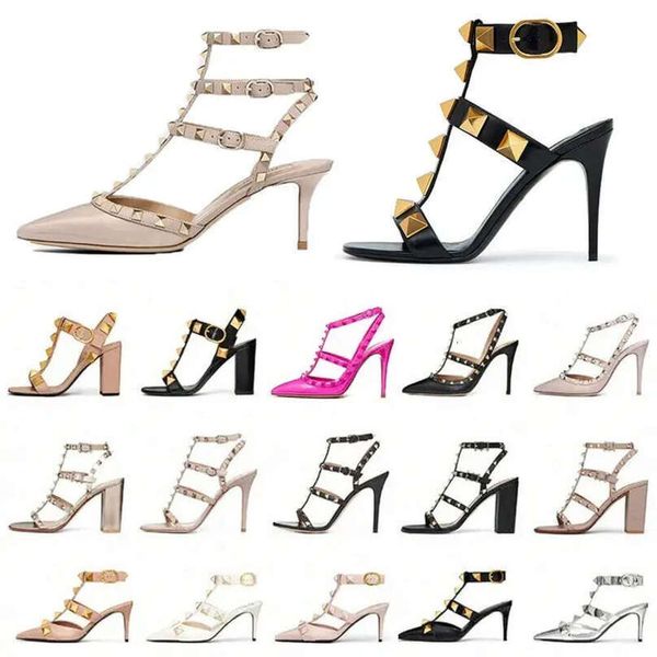 

with Box Designer High Heels Dress Shoes Fashion Women Lady Stiletto Peep-toe Pointed Toes Heel Office Loafers Rivet Spikes Brand Brest wedding shoes, Bronze