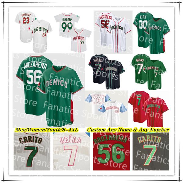 

Randy Arozarena Mexico 2026 World Baseball Classic WBC Jerseys Jarren Duran Alejandro Kirk Gerardo Reyes Taijuan Walker Luis Urias Jonathan Aranda Rowdy Tellez 4XL, Men white style