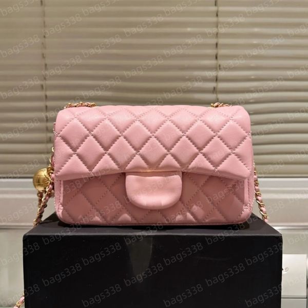 

Top designer crossbody bag ladies small handle tote bags handbag chain strap leather quality casual refined diamond lattice caviar women flap shoulder Mini, A18