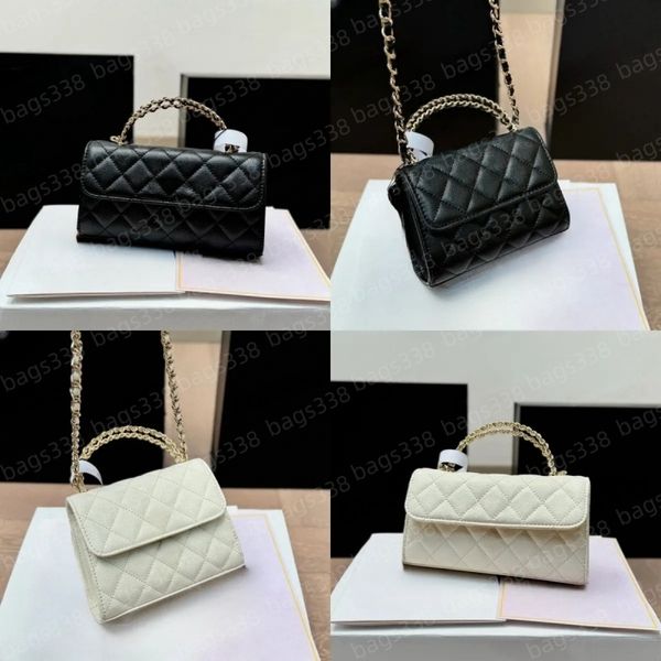 

Top designer crossbody bags ladies handle tote chain strap leather quality casual refined diamond lattice caviar women purse classic flap casual shoulder commuter, A14