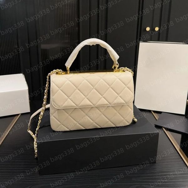 

Designer bag chain strap leather chic casual refined women crossbody bags ladies handbag tote top quality diamond lattice caviar purse flap shoulder commuter, A3
