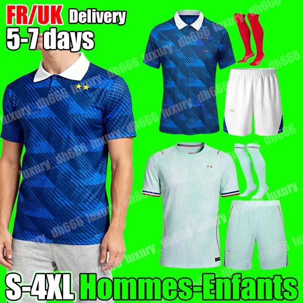 

XXXL 4XL 26 27 maillot foot fRAnCe kit 2026 World Cup football shirt football kit FFF soccer jersey MBAPPE GRIEZMANN DEMBELE GIROUD long sleeve goalkeeper men kids kit, Black