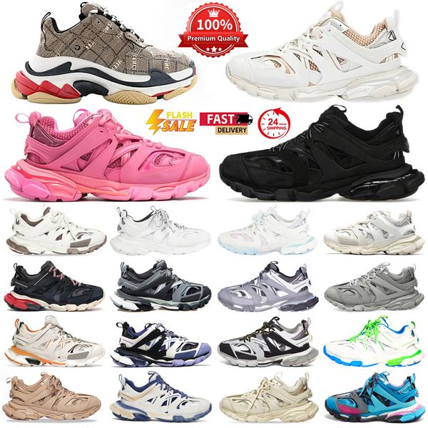 

Designer New Fashion Shoes Luxury Brand Track 3.0 Men Women Sports Sneakers Triple Sock White Black Leather Trainer Nylon Loafers Printed Platform Casual Shoe, Orange