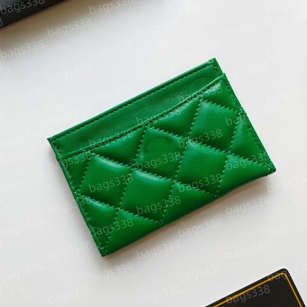 

Designer caviar card holder women cardholder wallet purses luxury leather credit fashion casual shopping pocket mini quality classic grained smooth passport case, A18