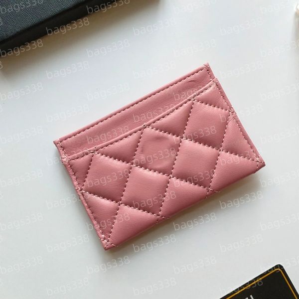 

Designer wallet card holder luxury grained smooth genuine caviar women leather credit fashion casual shopping coin slots pocket small quality classic passport, A15