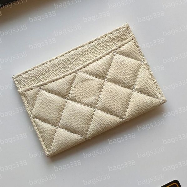 

Elegant designer women leather wallet secure credit card slots caviar cardholder purses luxury casual porte carte quality classic grained smooth passport solid, A2