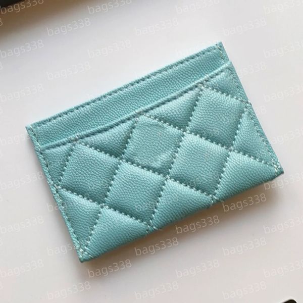 

Elegant designer women leather wallet secure credit card slots caviar cardholder compact purses casual carte quality classic grained smooth passport organizer, A1