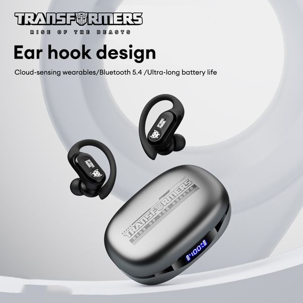 TRANSFORMERS TF-T26Pro TWS Bluetooth 5.4 Earphones Ear hook design ENC Noise Reduction Headphones Gaming Music Dual Mode Sport Earbuds
