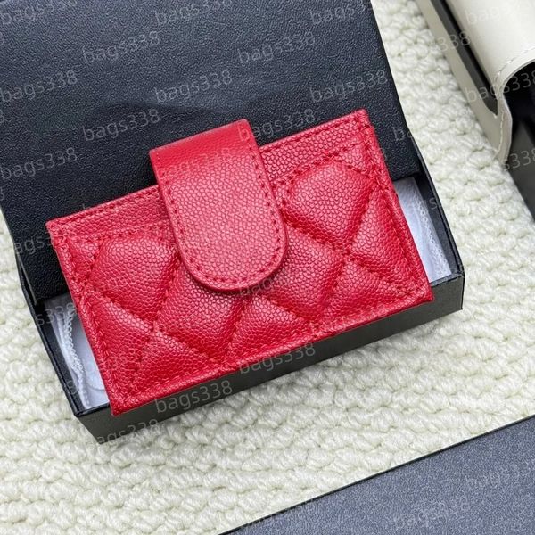 

10A high quality designer wallet coin purses cardholder women small bag genuine leather mini branded bags elegant credit slots caviar compact classic wholesale, A25