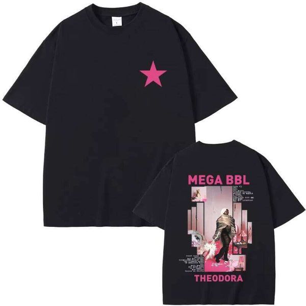 Rapper Theodora Mega Bbl Album Graphic T-shirt Men Women Hip Hop Fashion Pop Music T Shirt Male Casual Vintage Tshirt Streetwear C260226