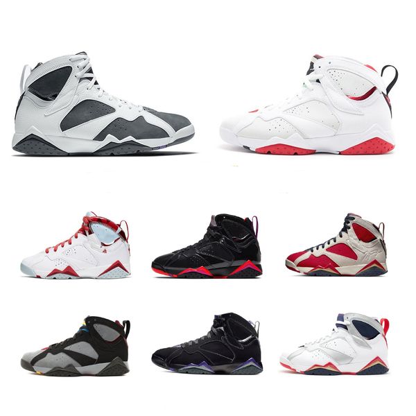 

2026 with box 7 7s mens basketball shoes bordeaux citrus hare men trainers sports sneakers sneaker, # color 2