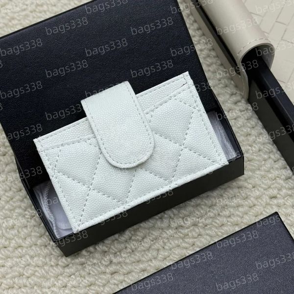 

Designer fashion card holder women men classic pattern quality wallet coin purses handbag mini bags brand credit slots caviar quilted passport wholesale shopping, A25