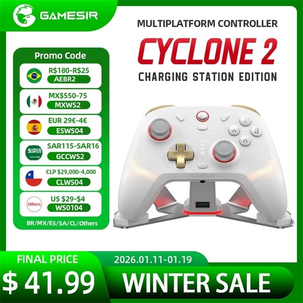 GameSir Cyclone 2 Wireless Pro Controller Hall Effect Joysticks Bluetooth Gamepad for Nintendo Switch iPhone Android PC 260127ww