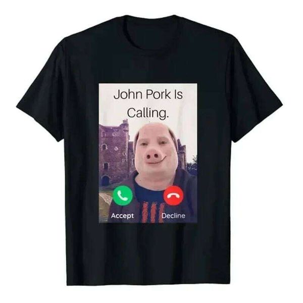 Is Calling Answer Call Phone Women T-Shirt Humor Funny Pig Lover Graphic Tee Top Streetwear Short Sleeve Outfit Gift Gothic C260226